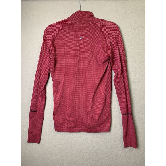 Lululemon Run Swiftly Tech Womans Size 10 1/4 Zip Long Sleeve with Thumbholes - Picture 2 of 7